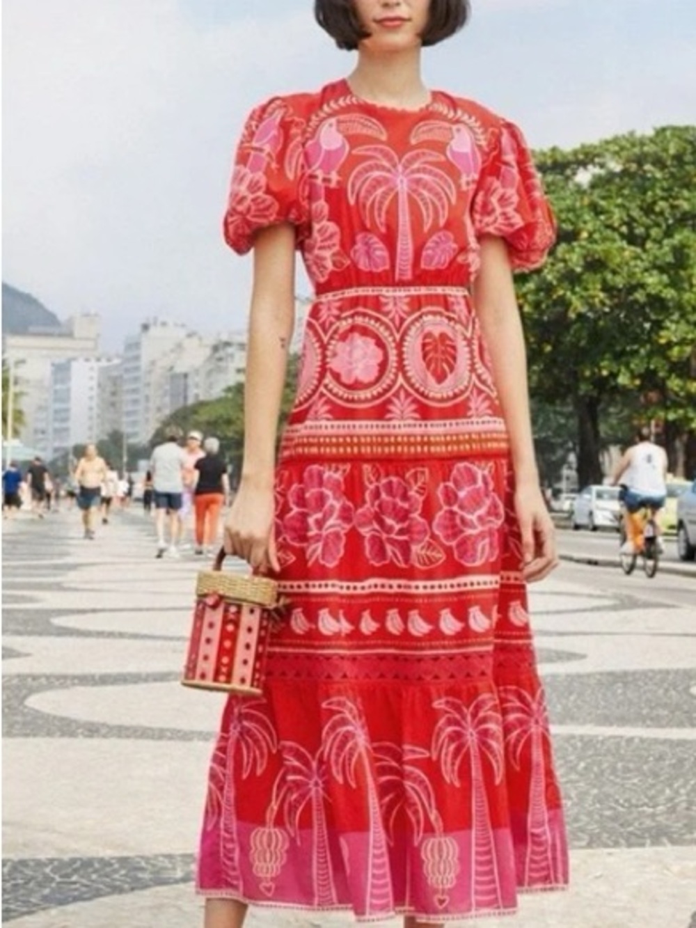 FARM Rio Summer Sunrise Midi Dress